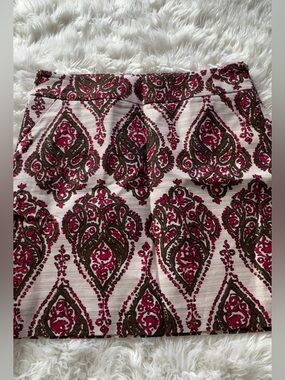 MERONA Women's Pink and Brown Patterned Skirt